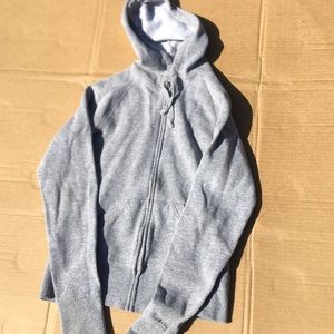 Grey zip up hoodie